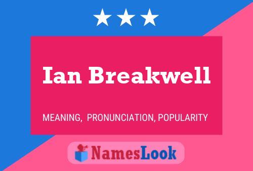 Ian Breakwell Namensposter