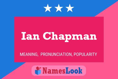 Ian Chapman Namensposter