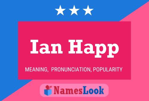 Ian Happ Namensposter