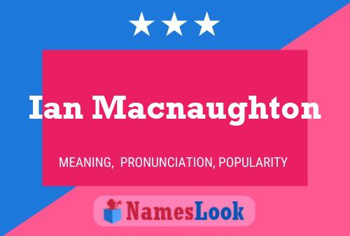 Ian Macnaughton Namensposter