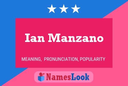 Ian Manzano Namensposter