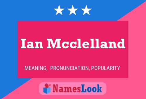 Ian Mcclelland Namensposter