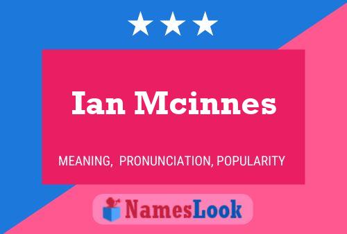 Ian Mcinnes Namensposter