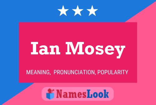 Ian Mosey Namensposter