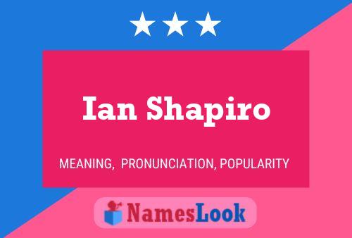 Ian Shapiro Namensposter