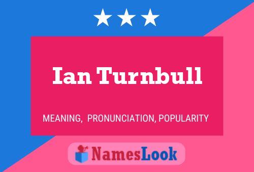 Ian Turnbull Namensposter