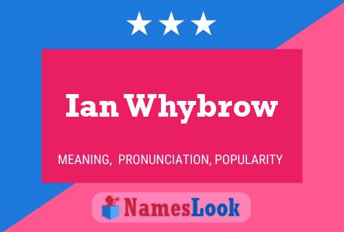 Ian Whybrow Namensposter