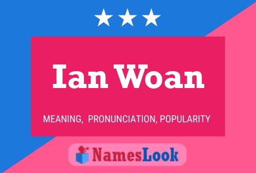 Ian Woan Namensposter