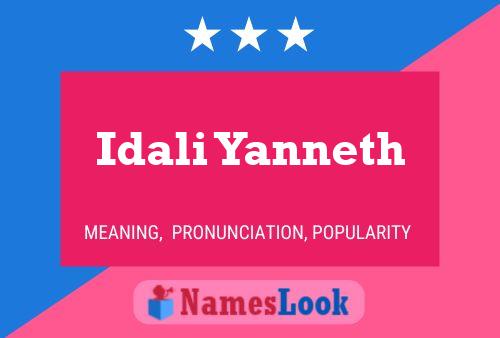 Idali Yanneth Namensposter