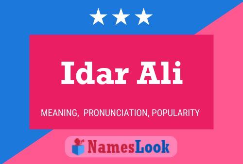 Idar Ali Namensposter