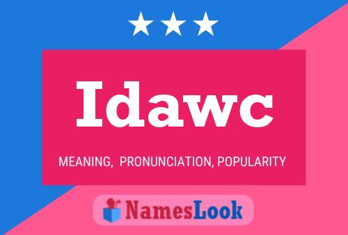 Idawc Namensposter