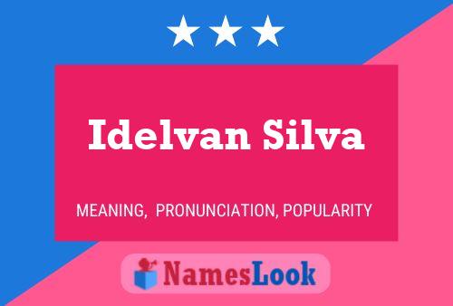 Idelvan Silva Namensposter