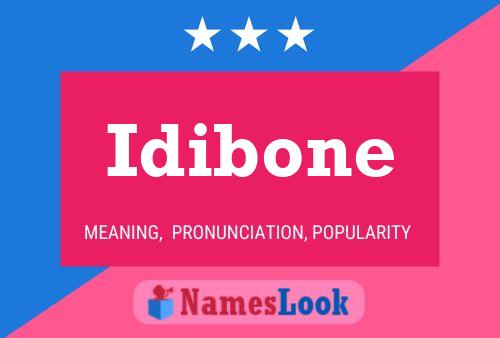 Idibone Namensposter