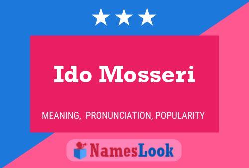 Ido Mosseri Namensposter