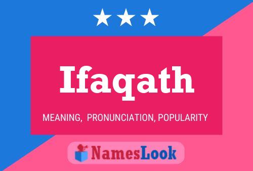 Ifaqath Namensposter