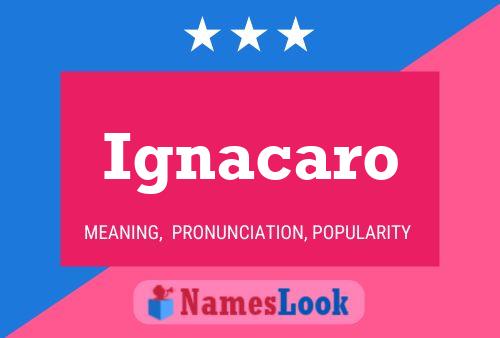 Ignacaro Namensposter