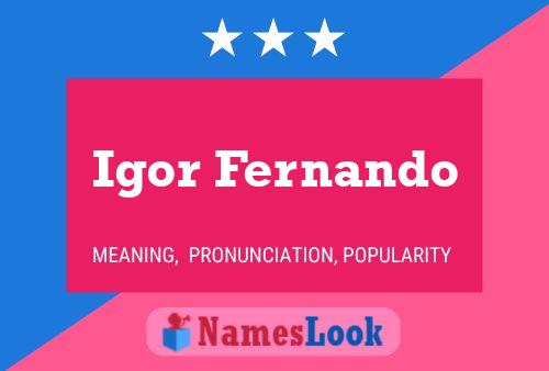 Igor Fernando Namensposter