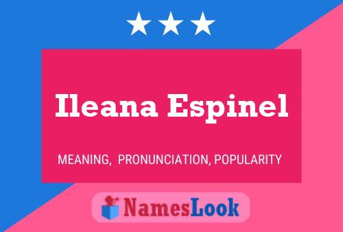 Ileana Espinel Namensposter