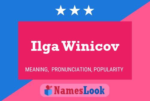 Ilga Winicov Namensposter