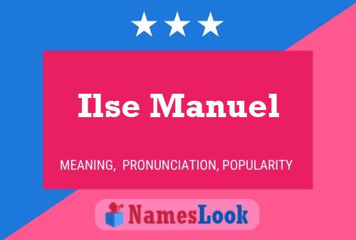 Ilse Manuel Namensposter