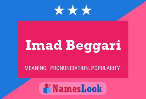 Imad Beggari Namensposter