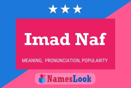 Imad Naf Namensposter