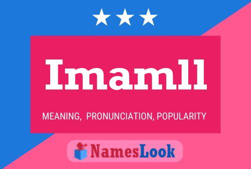 Imamll Namensposter