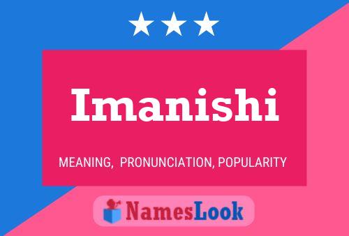 Imanishi Namensposter