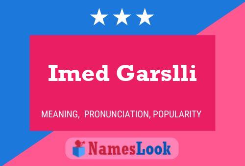 Imed Garslli Namensposter