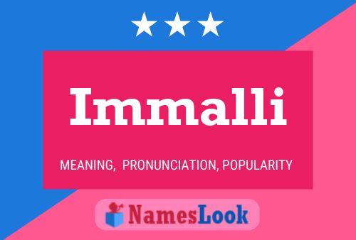 Immalli Namensposter