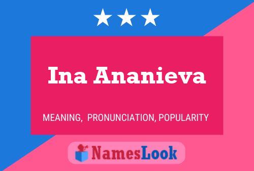 Ina Ananieva Namensposter