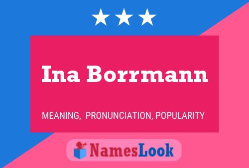 Ina Borrmann Namensposter