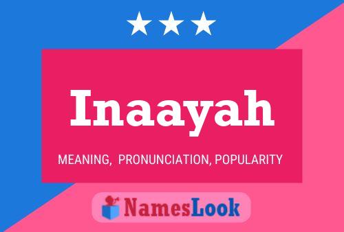 Inaayah Namensposter