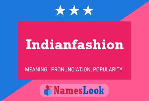 Indianfashion Namensposter