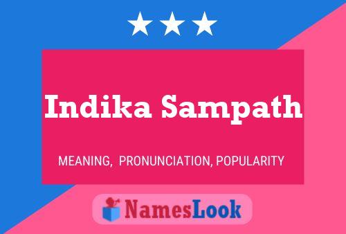 Indika Sampath Namensposter