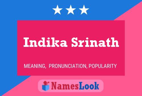 Indika Srinath Namensposter