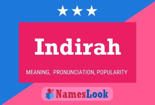 Indirah Namensposter