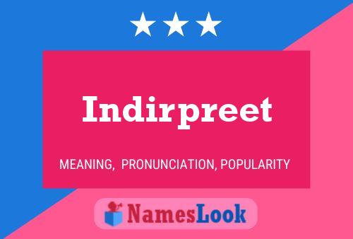 Indirpreet Namensposter