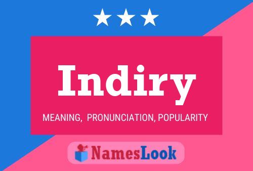 Indiry Namensposter