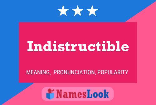 Indistructible Namensposter