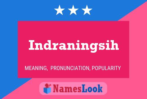 Indraningsih Namensposter