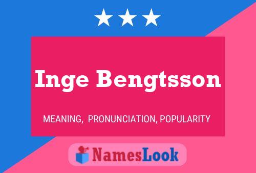 Inge Bengtsson Namensposter