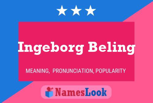 Ingeborg Beling Namensposter