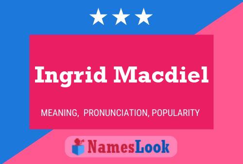 Ingrid Macdiel Namensposter