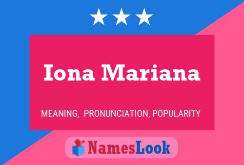 Iona Mariana Namensposter