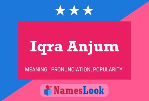 Iqra Anjum Namensposter