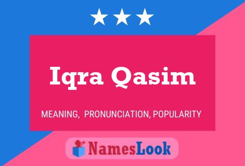 Iqra Qasim Namensposter