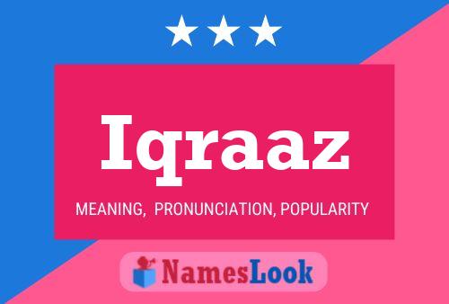 Iqraaz Namensposter