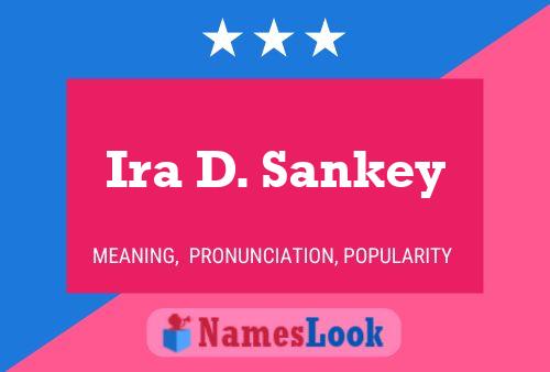 Ira D. Sankey Namensposter