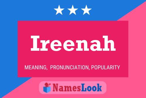 Ireenah Namensposter